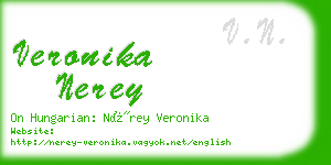 veronika nerey business card